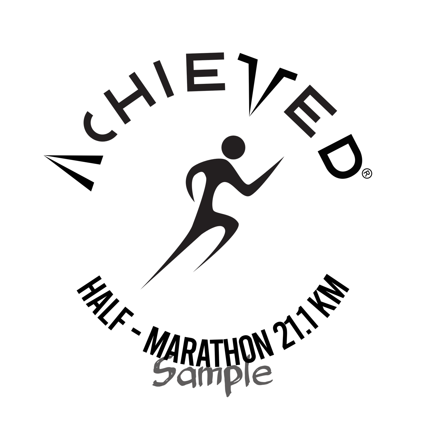 Achieved Half-Marathon Sticker