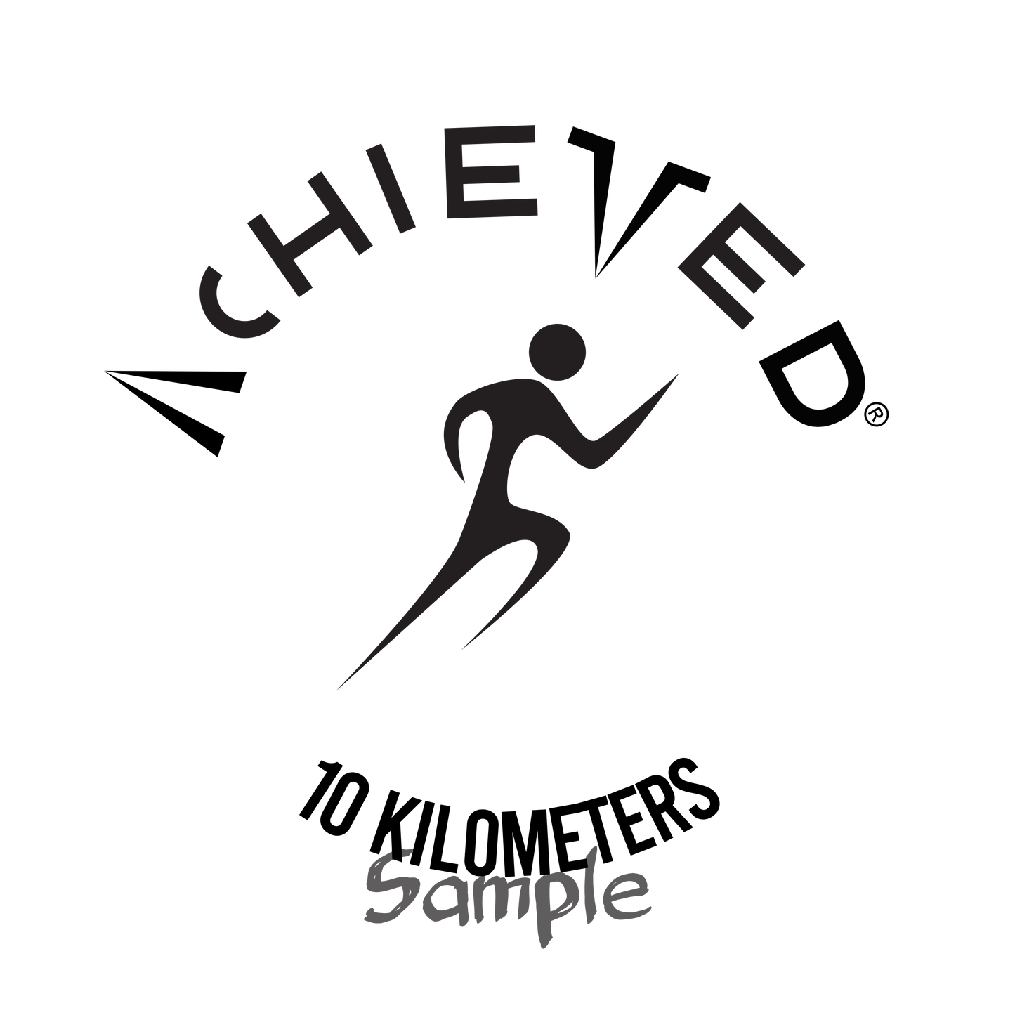 Achieved Running Sticker